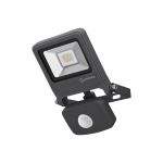 Ledvance LED Floodlight Endura Black 10W 800lm 100D - 830 Warm White | IP44 - Motion and Light Sensor - Symmetrical