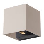 D'Lite Wall Light Nova Aluminium Beige Up & Down 4.9W 480lm - 830 Warm White | IP54 - Adjustable Beam Angle