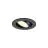 SLV New Tria 45 Spot Aluminium Black Round 4W 360lm 24D - 930 Warm White | Cutout 45mm -  Best Colour Rendering