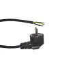 Noxion Power Supply Cable Black - Schuko Europlug + Open Ends - 5m - 3 pole 0,75mm2