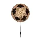 Good&Mojo Wall Light Andros Black/Natural | Suitable for 1x E27 