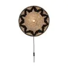 Good&Mojo Wall Light Andros Black/Natural | Suitable for 1x E27 