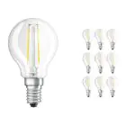 Multipack 10x Ledvance CLASSIC LED E14 Pear Filament Clear 2.5W 250lm - 827 Extra Warm White | Replaces 25W