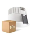 Multipack 10x Ledvance LED  SPOT DARKLIGHT Aluminium  8W 680lm 36D - 930 Warm White | Cutout 68mm - IP44 - Best Colour Rendering -  Dimmable