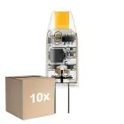 Multipack 10x Philips LED Capsule CorePro G4 Clear 1W 100lm - 827 Extra Warm White | Replaces 10W 