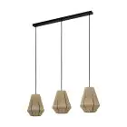 Eglo Pendant Alderney Steel Black | IP20 - Suitable for 3x E27 